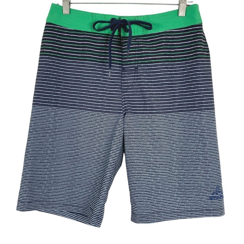 Prana Board Shorts Multi Print Striped‎ Unlined UPF 50+ NWT Men's Size 30